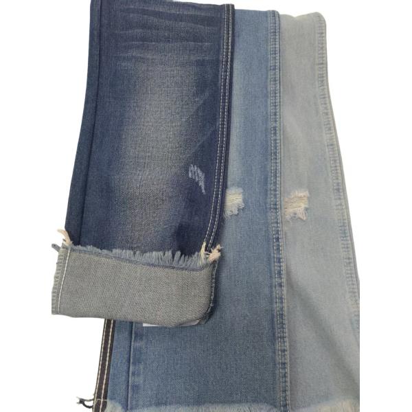 High quality No elastic Cotton Polyester Rayon DARK INDIGO Denim fabric JSD3337-1 for fashion jeans
