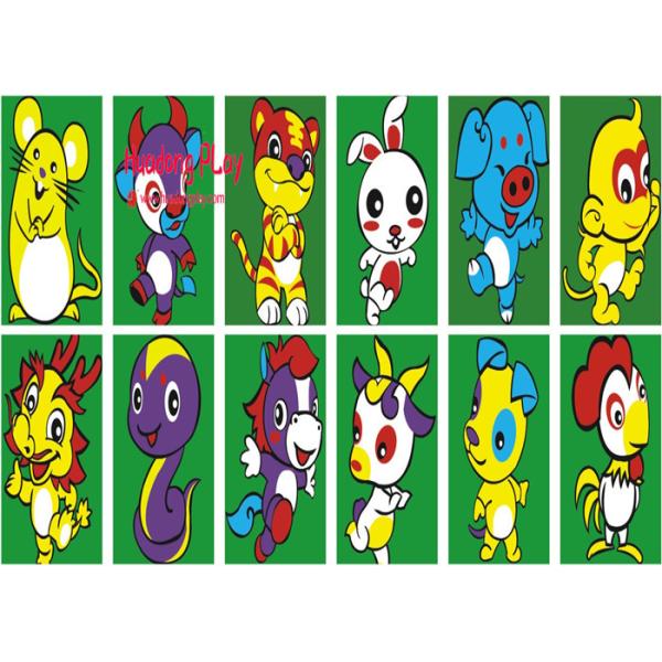 Buy Abraison Resistant Fake Grass Carpet Simple Pavement  Cartoon Pattern Design at wholesale prices