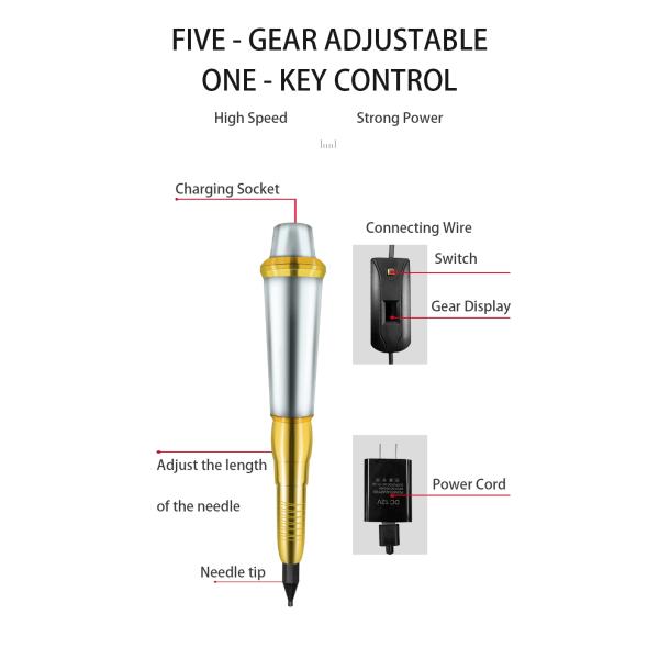 Electric Semi Permanent Makeup Tattoo Machine Tattoo Gun For Eyebrow Lip