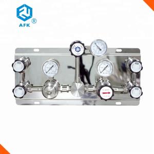 316 / Nickel Plated Brass Oxygen Control Panel , WL300 Argon Gas Manifold