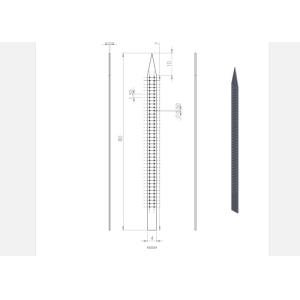 Quality Electrical Insulating Alumina Ceramic Parts Strips Rod With Multi Hole for sale