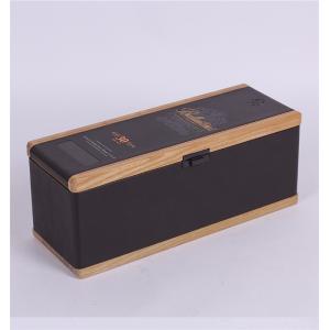 Promotion Wooden Wine Box ISO9001 2008 Certification , Empty Wine Boxes