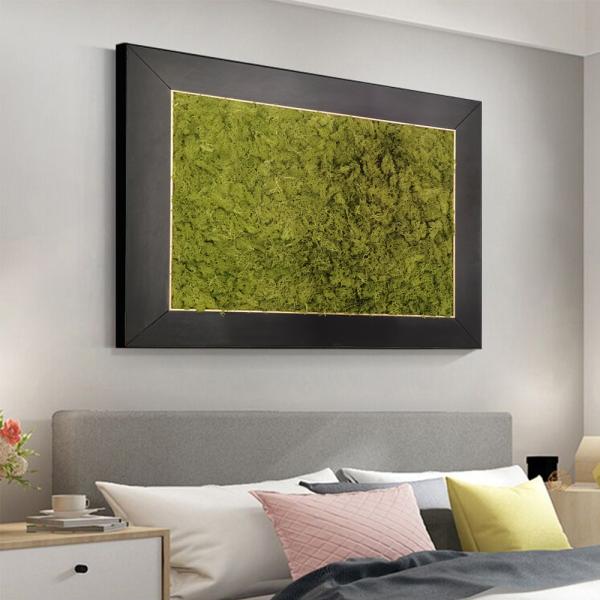 Hand Painted Modern Home Decor Relief Wall Hanging Decoration Painting Wall Art Craft 3D Relief Painting Mixed Media Green Relief Painting