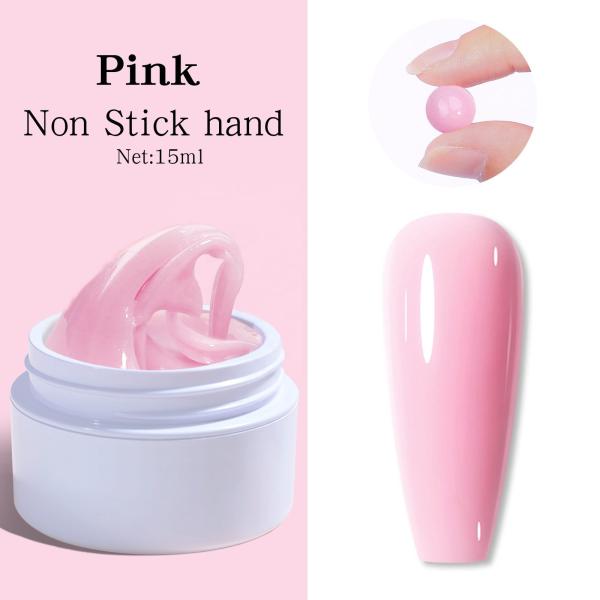 Private Label Nude Clear White Extension UV Gel Nail Polish Quick Building Nail Extensions Gel for Nail Salon Shop