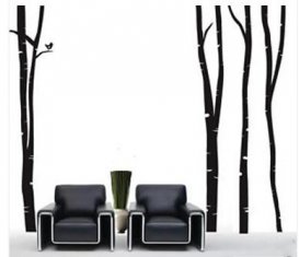 Quality Personalised Contemporary Removable Tree Wall Flower Stickers G010 for sale