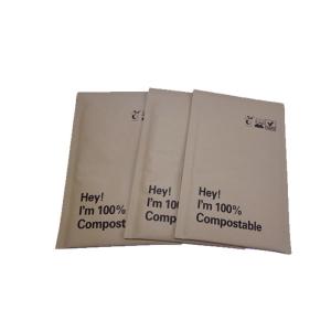 Kraft Bubble PBAT Biodegradable and Compostable Bags With Self Sealing