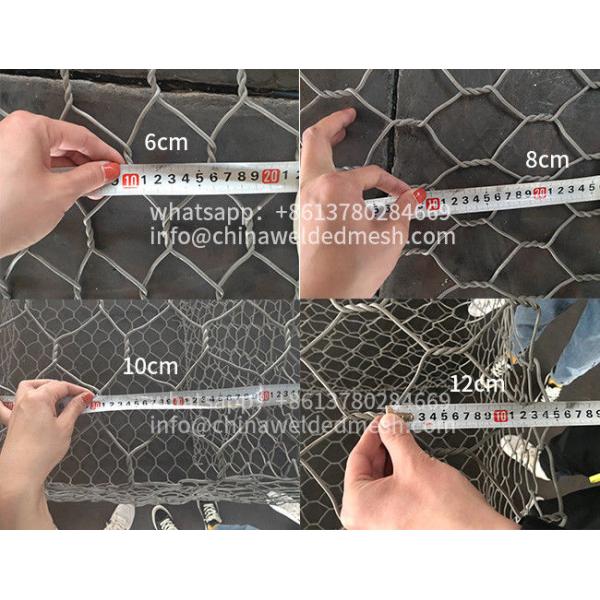 100x120mm Opening High Strength Galvanised Gabions For Dams 3.4mm Selvedge Wire Diameter