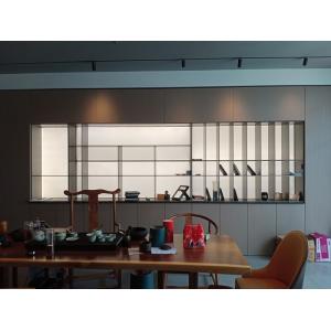 Display Cabinet Modern Design Aluminium Frame Shelf Living Room Furniture