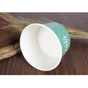 Single Wall Branded Ice Cream Cups Disposable With Eco Freindly Materials