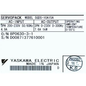 Yaskawa SGDS Series SGDS-10A15A Brand New Servo Drives Original