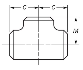 ASTM A815 UNS S31803 BW Equal Tee Duplex Stainless Steel Butt Weld Fittings
