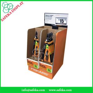 Quality Point of purchase Customized printed Promotion Rack Cardboard advertising half pallet dump bin display for scissors for sale