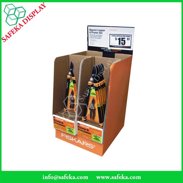 Point of purchase Customized printed Promotion Rack Cardboard advertising half