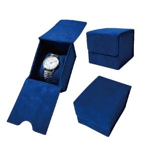 China Special Blue Suede Luxury Watch Display on sale
