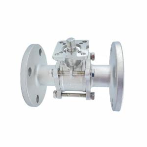 High Platform 3PC Industrial Flanged Ball Valve Silica Sol by Structure PN1.0-32