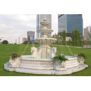 OEM Water Fountain Pool With Lion 300cm Stone Carving Sculpture