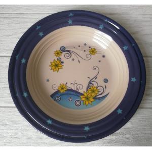 OEM ODM Round Melamine Soup Plate with Customized Logo Acceptable