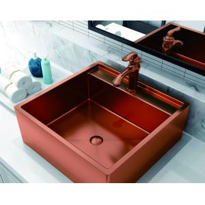China Rose Gold Black 316 Stainless Steel Sink  For Bathroom Nano Oil Resistance on sale