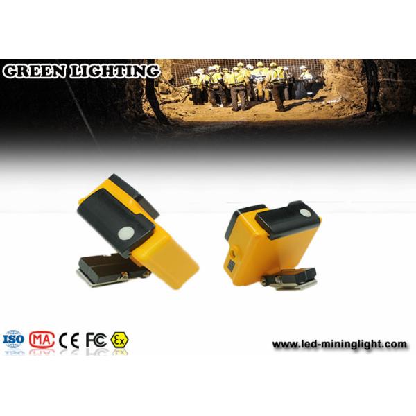 yellow GLC-3A 6000Lux rechargeable safety mining lamp with 3.2Ah battery capacity with photo frame model