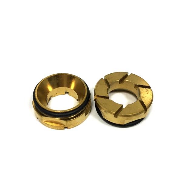 Golden Steel Pressure Foot Disk Insert , PCB Machine Parts For Pressure Foot