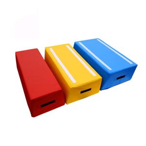 Yellow Gym Vaulting Horse , Pommel Horse Gymnastics For Outdoor Playground