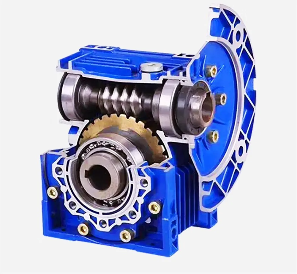 Round Flange NMRV030 Worm Reducer Gearbox For Nema23 Induction Motor