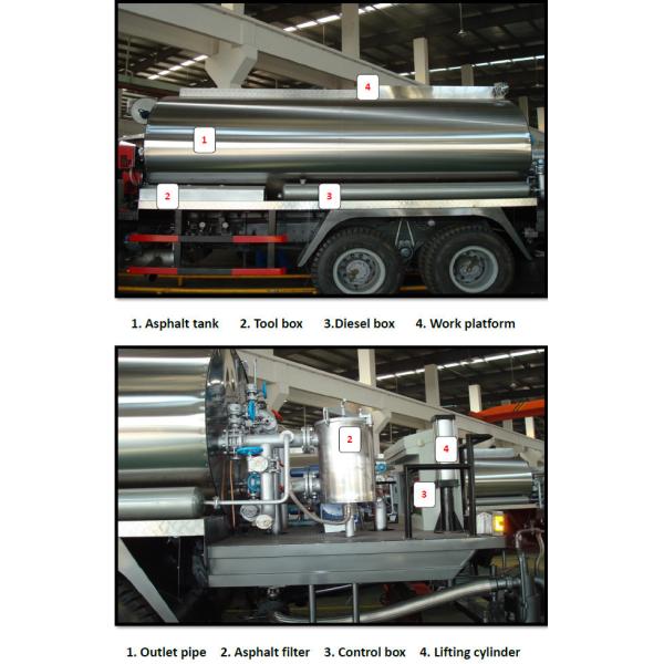 ZZ1167M4611W Asphalt Road Construction Equipment / Bitumen Sprayer Truck