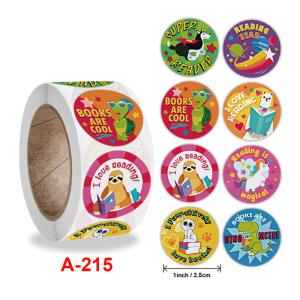 Adhesive Round Sticker Labels Waterproof Custom Animal Stickers