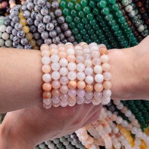 2mm Pink Aventurine Semi Precious Gem Beads Round Shape