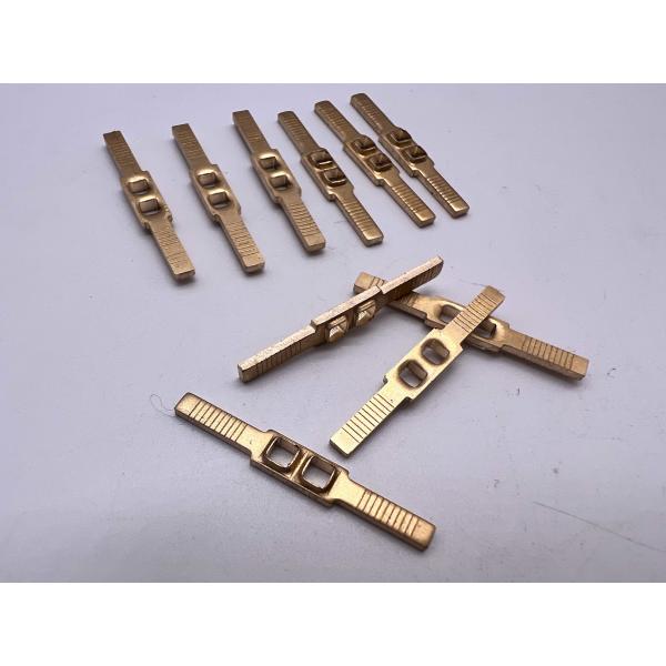 Custom Brass Stamped Contact Terminal – High-Conductivity Electrical Connector