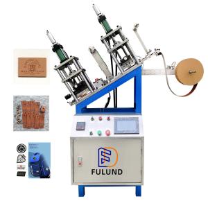 PLC Automatic Heat Transfer Machine PU Leather Label Embossing Machinery
