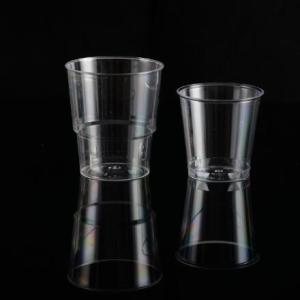 Customized Round PS Plastic Cups Durability for Serving Beverages Logo Printing