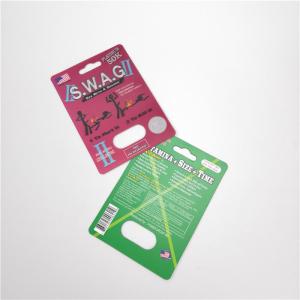 Enhances Sexual Drive Blister Paper Card Alien Power / Swag Capsules Packaging