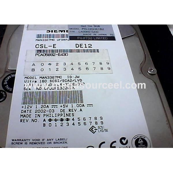 8 MB HP MAN3367MC 36.4 GB 10K RPM 80 Pin Ultra160 SCSI Hard Disk A6737A