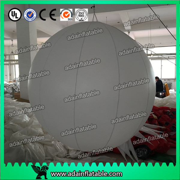 Factory Directly Supply Event Decoration White Inflatable Ball With LED Light