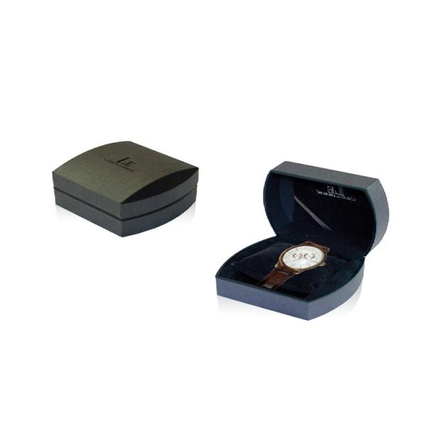 Faux Leather Watch Packing Box Velvet Lining Material Jewelry / Cosmetic Case