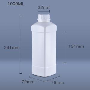 HDPE Plastic Pesticide Liquid Fertilizer Bottle Tamper Proof Label Sticker