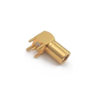 PCB Mount RF Smb Right Angle Connector Gold Plated For RFID Reader