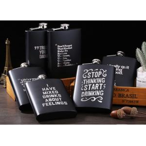 China Matte Black Kitchen Household Items 8oz Stainless Steel Hip Flask on sale