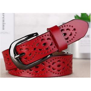 White Width 35mm Women's Fashion Leather Belts Custom Logo