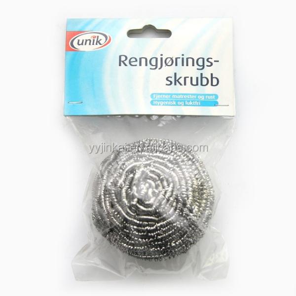 25G*2pcs Kitchen Scrubber and Pot Cleaning Stainless Steel Wire Scourer Metal Scouring Cleaning Ball