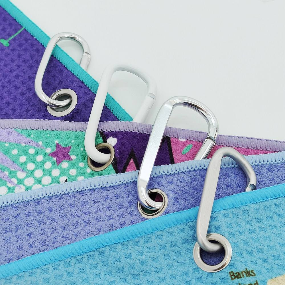 Personalized Designs High Quality Material Golf Towel Custom Printed Microfiber