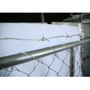 8'x10' OD42mm Construction Fence Panels Chain Link Mesh Fencing Panels 2430mm x