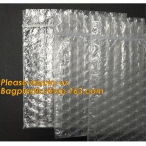 wholesale metallic glossy holographic cosmetic packing k bubble pouch slider