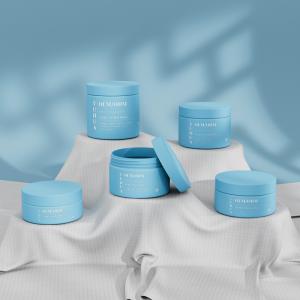 Skincare Plastic Packaging Jars With Screw Cap Smooth Surface
