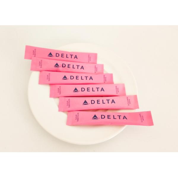 Pink Paper Wrapped Sugar Stick Condiment Packets Coffee Companion