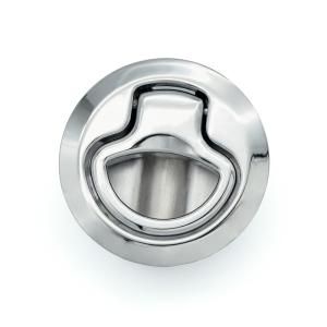 33x61mm Silver Zinc Alloy Flush Mount Slam Latch