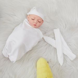 Full set Sublimation Baby Swaddling Blanket Infant Wrap With Cap For Customized