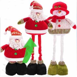 Personalized 68cm Large Christmas Stuffed Snowman With Streaching Leg