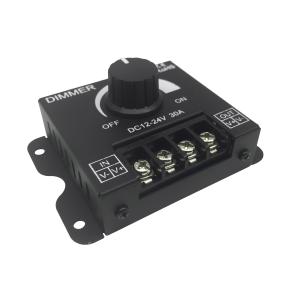 DC12-24V Knob LED Controller Dimmer With Max Power 300W Brightness Adjustment